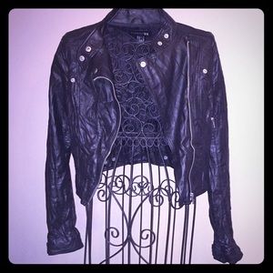 Forever 21 Black Pleather Jacket
